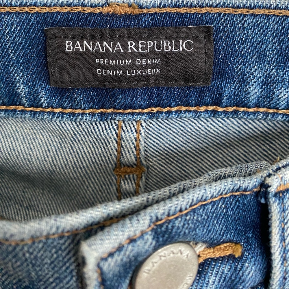 NWT Banana Republic Premium Denim MidRise Skinny Ankle Jeans Size 25 Petite - Picture 8 of 15